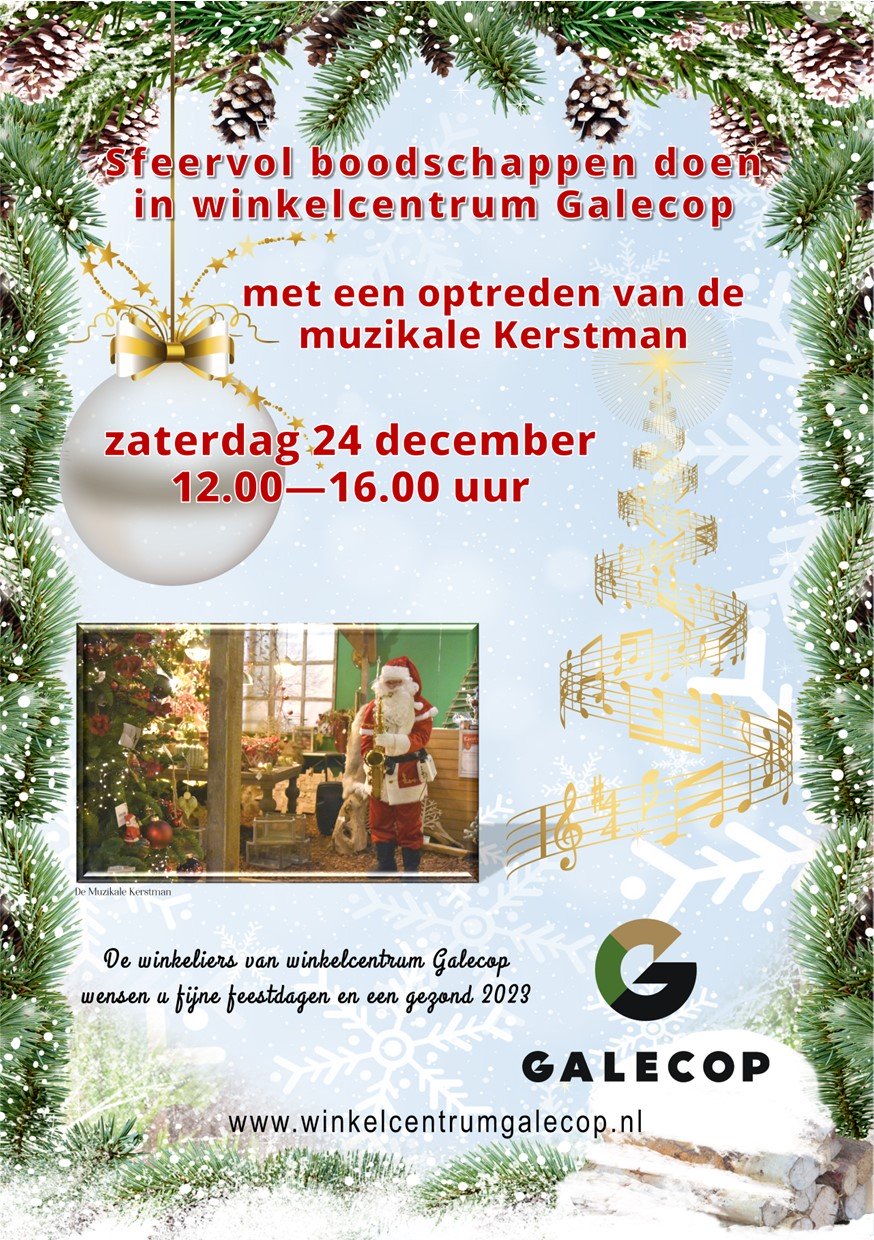 Sfeervol kerstshoppen in winkelcentrum Galecop