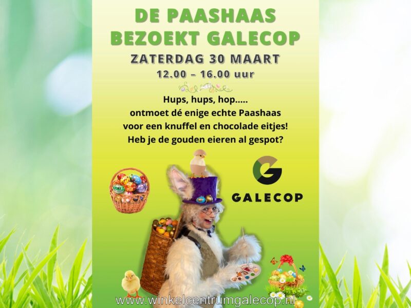 De Paashaas komt naar Galecop!